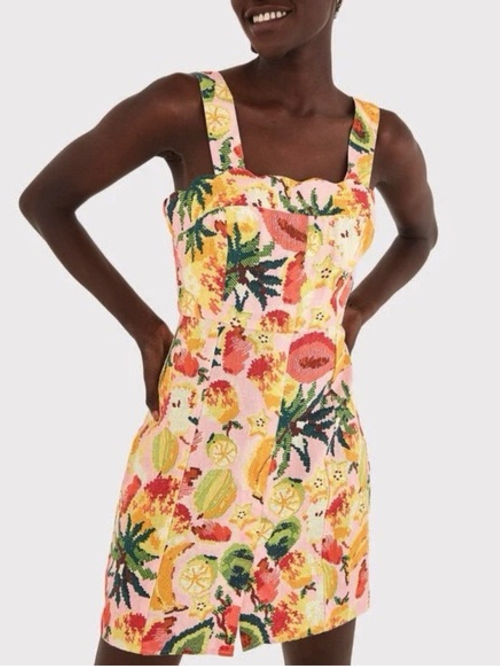 Farm Rio Frutas Linen Mini Dress xs